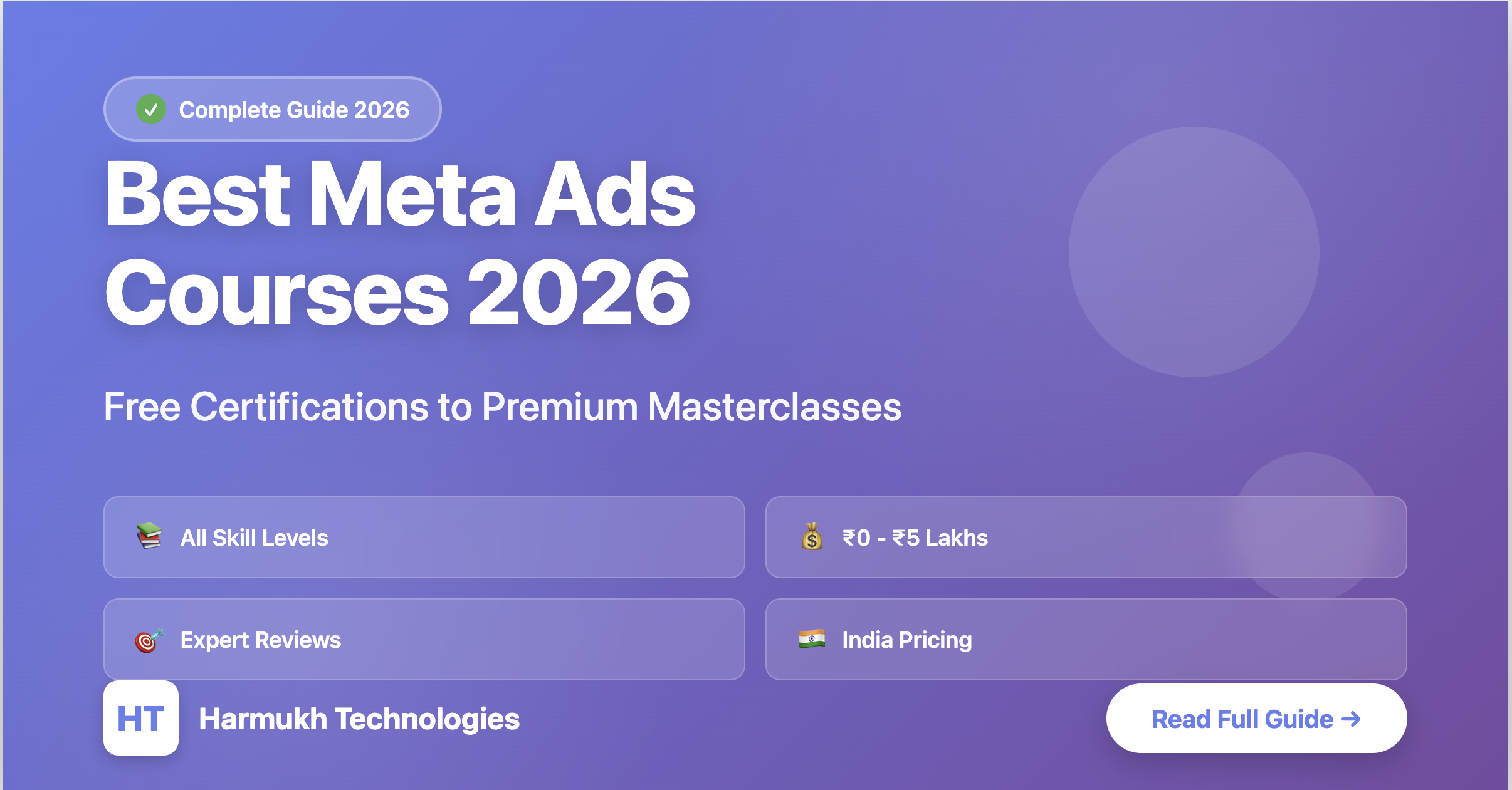 Best Meta Ads Courses 2026: Complete Training Guide