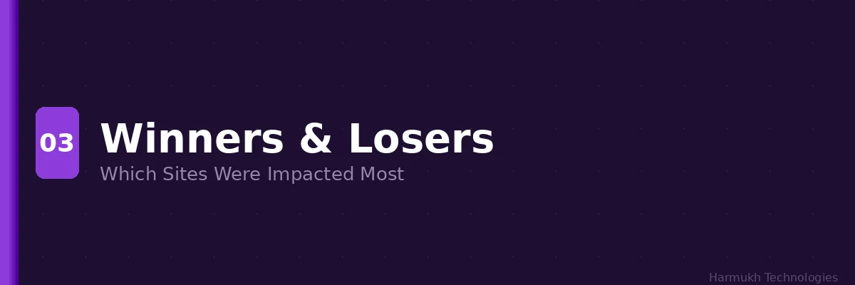 Google February 2026 update winners and losers analysis